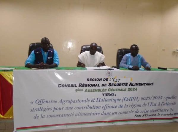 Région de l’Est : cap sur la souveraineté alimentaire malgré la crise sécuritaire
