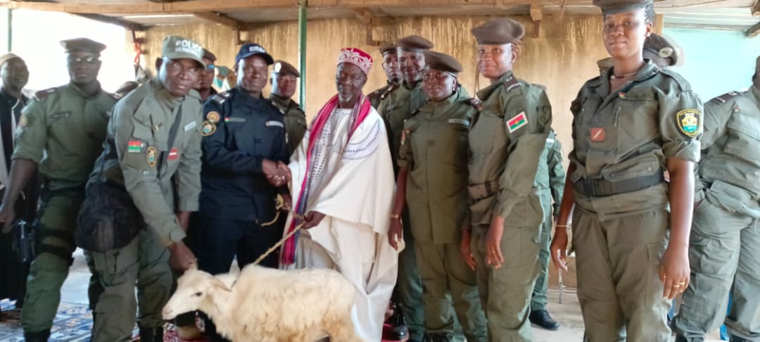 La délégation s’est rendue chez le Grand Imam de Fada